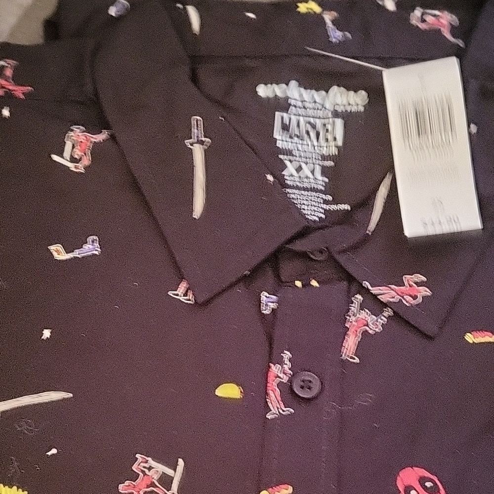Marvel Black and Red Graphic Men's Shirt